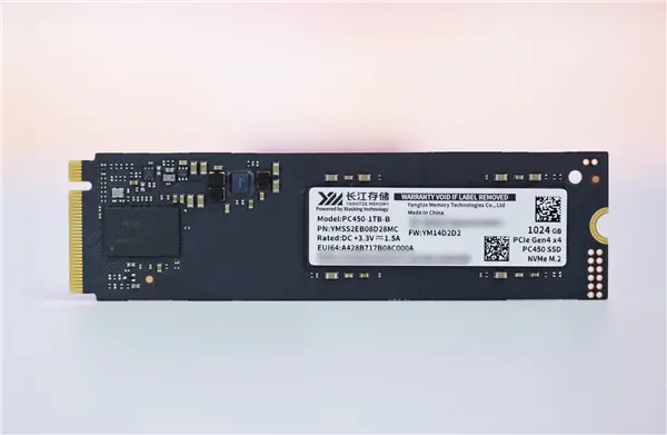 疾速7000MB/s！長江存儲PC450 1TB SSD圖賞