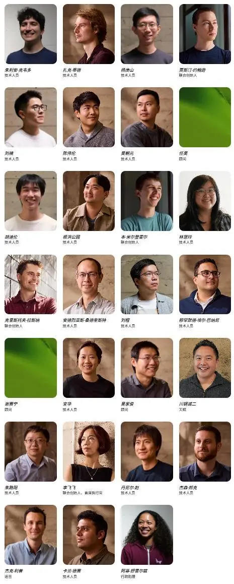 圖 | 該公司官網(wǎng)展示的團隊成員信息